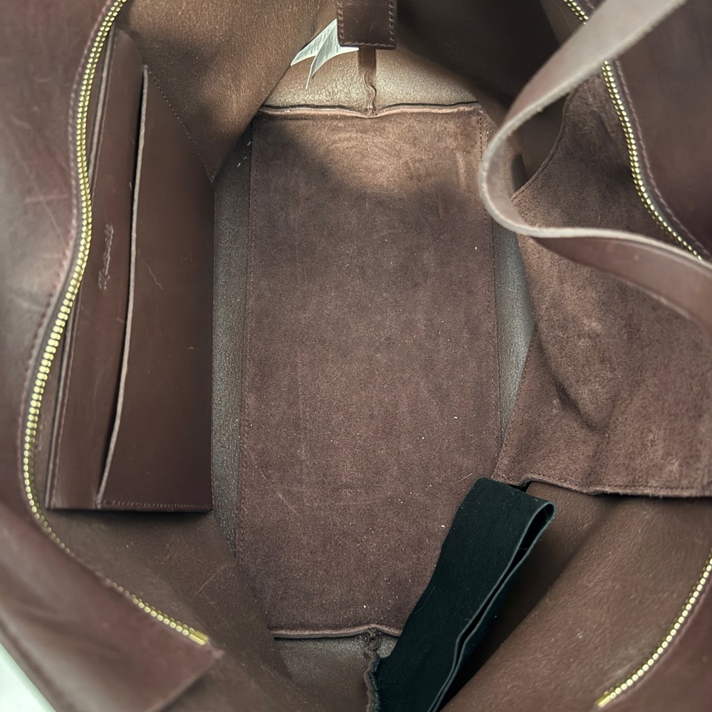 Madewell Rich Brown Leather Tote - Picture 3 of 3